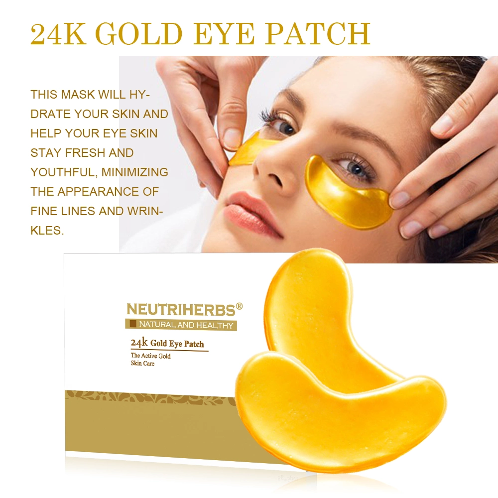 OEM ODM Korean Firming Hydrating Hydrogel 24K Gold Collagen Under Eye Mask