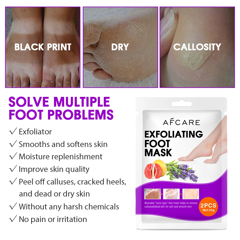 Beauty Feet Care SPA for Cracked Exfoliating Foot &amp; Hands Cream with Shea Mask