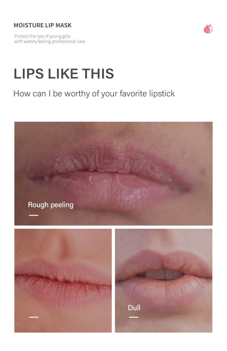 Private Label Smoothing Softening Sleeping Lip Care Mask Dark Lip Treatment Nourishing Moisturizing Plumping Pink Lip Mask