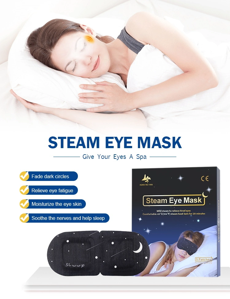 Basic Customization Product Self Heating Warmer Pad Disposable Sleeping Steam Eye Mask
