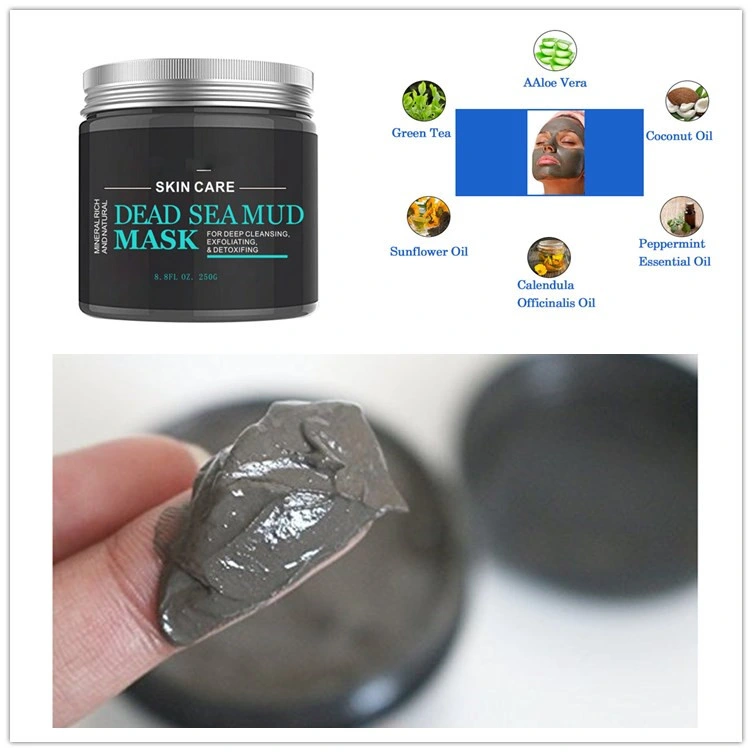 Skin Care Black Dead Sea Mud Mask Moisturizing Peeling Peel off Clay Facial Face Skin Care Smoothing Whitening Volcanic Magnet