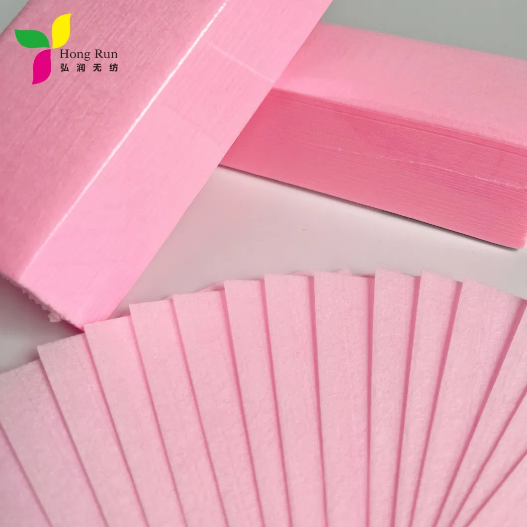 Pink Hair Removal Strips Non Woven Wax Strips Body Care