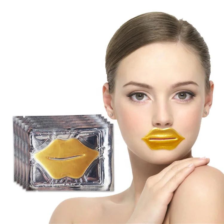 Moisturizing Collagen Lip Masks Crystal Lip Care Gel Pads Patches Plump Lips