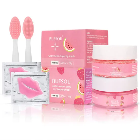 Organic Natural Collagen Lipmask Vegan Lips Care Moisturizing Gel with Vitamin C Crystal Material Sleeping Yellow Cream Mask 