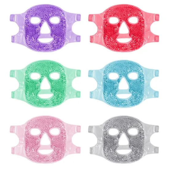 Reusable Cooling Gel Eye Face Masks for Hot Cold Therapy Swollen Face Migraines Inflamed Skin Care and Cosmetic 