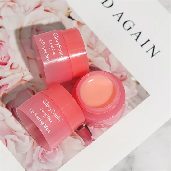 Wholesale Sleeping Lips Care Hydrating Moisturizing Exfoliating Pink Plumping Collagen Lip Mask 