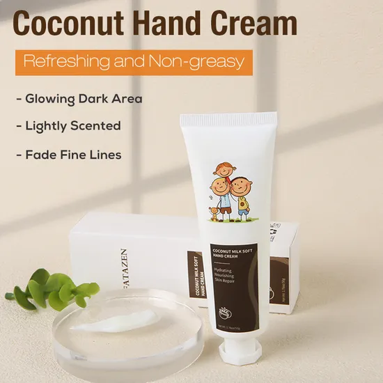 Organic Whitening Cream Moisturizing Hand Cream Natural Honey Coconut Repair Hand Cream 