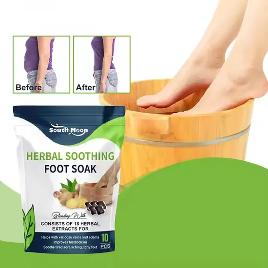 Wholesale Natural Women Foot Bath Soaks Pack Salt Body Care Foot Soak Pack 