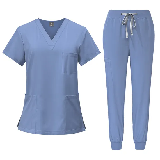 Patient Gowns Cotton Doctors Coat Men′s Hospital Scrubs 
